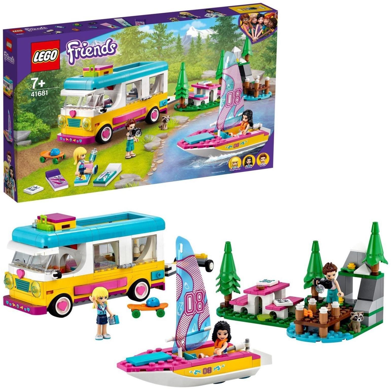 Конструктор Lego Friends «Лесной дом на колесах и парусная лодка» 41681 / 487 деталей