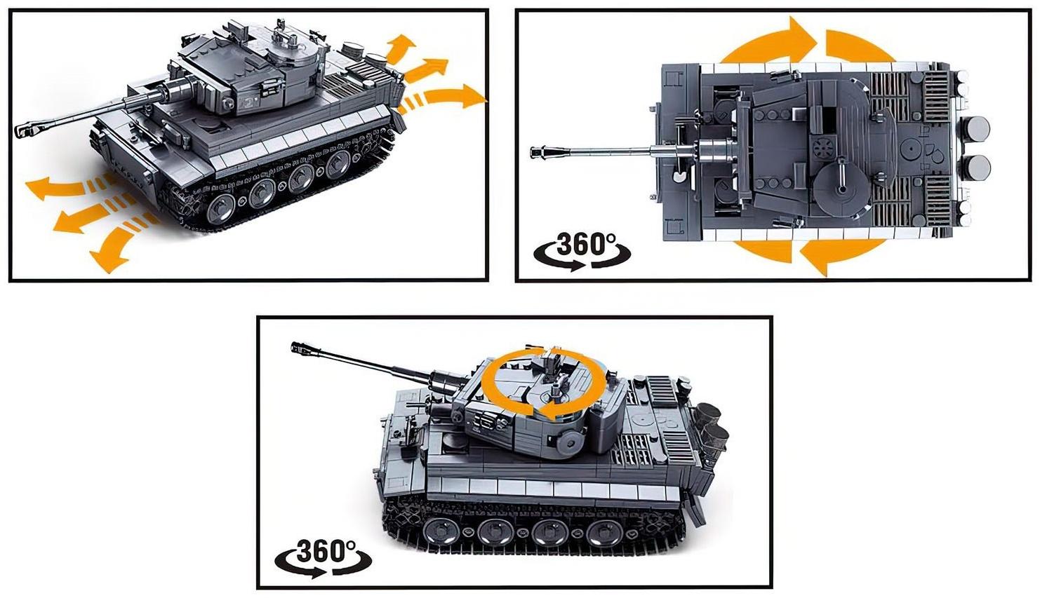 Конструктор Механо «Немецкий танк TIGER», радиоуправление, 814 деталей