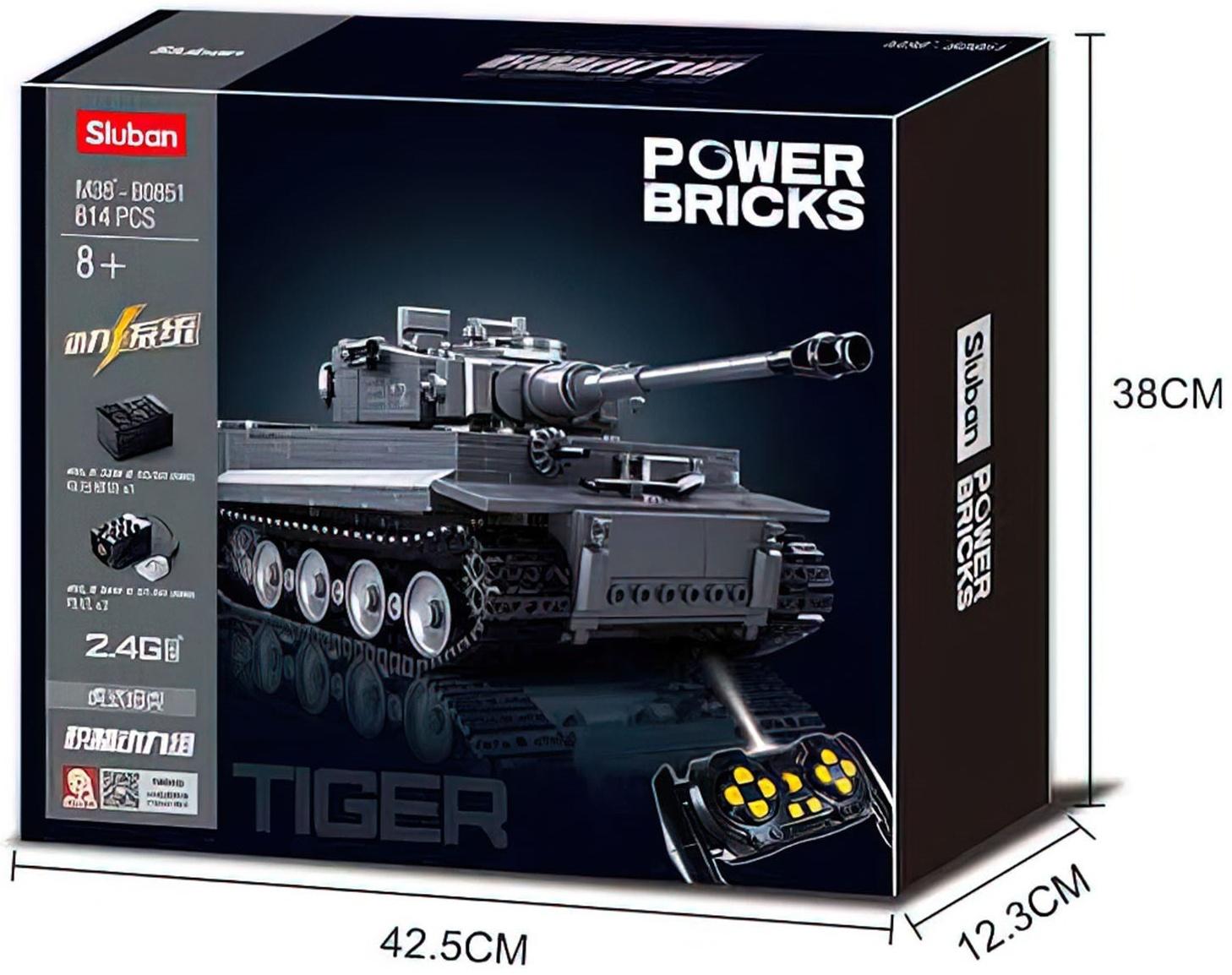 Конструктор Механо «Немецкий танк TIGER», радиоуправление, 814 деталей