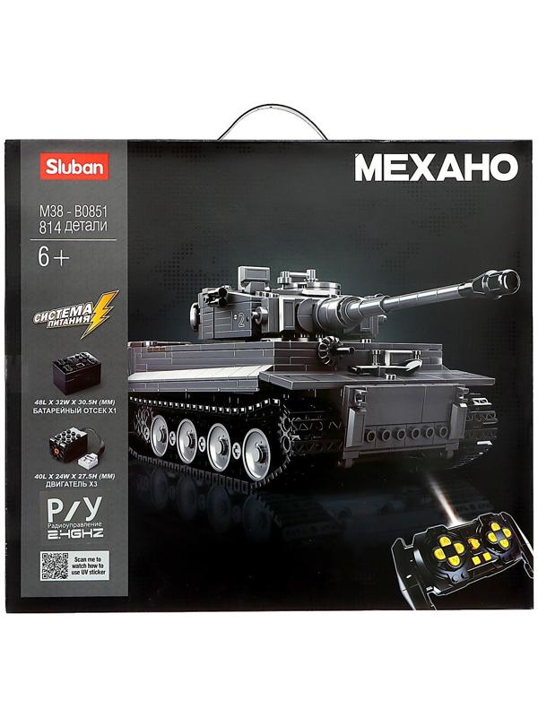 Конструктор Механо «Немецкий танк TIGER», радиоуправление, 814 деталей