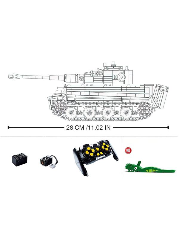 Конструктор Механо «Немецкий танк TIGER», радиоуправление, 814 деталей