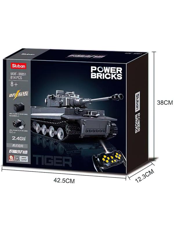 Конструктор Механо «Немецкий танк TIGER», радиоуправление, 814 деталей