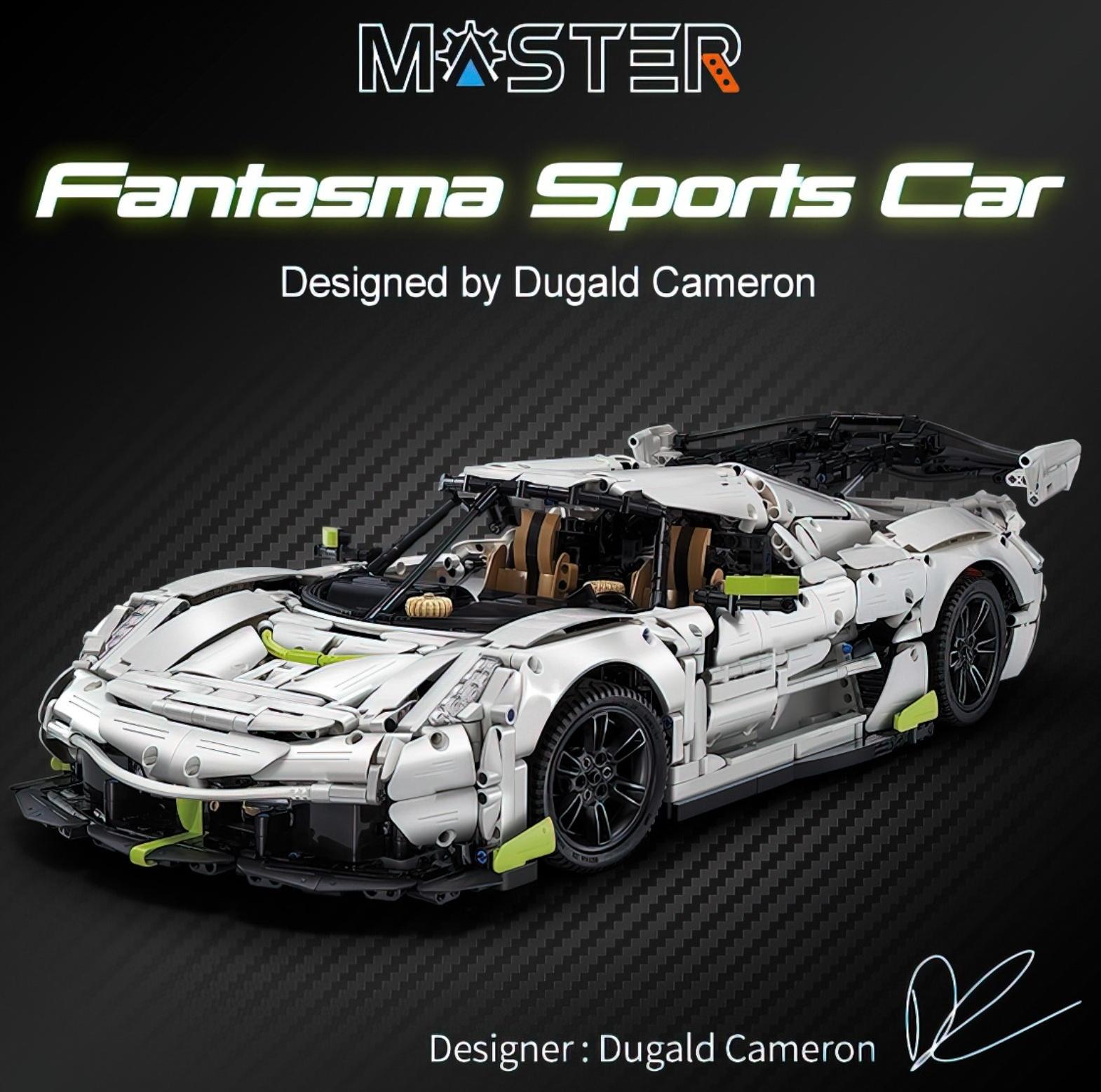 Конструктор CaDA 1:8 «Спорткар Fantasma» C61048W / 4346 деталей