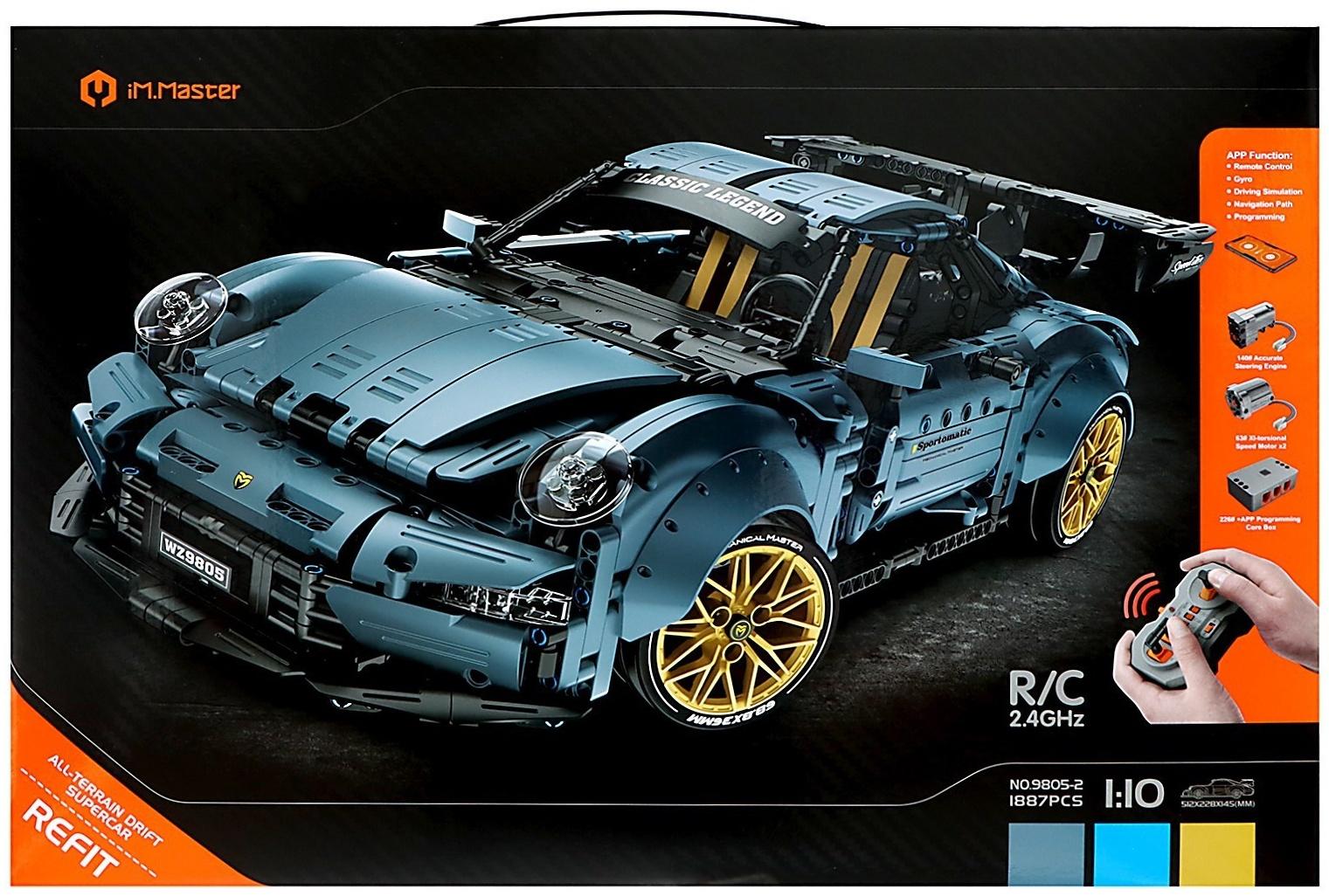 Конструктор «Спортивная тачка», радиоуправление, 1:10, 1887 деталей