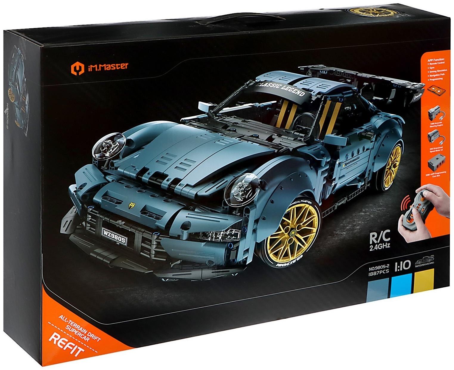 Конструктор «Спортивная тачка», радиоуправление, 1:10, 1887 деталей