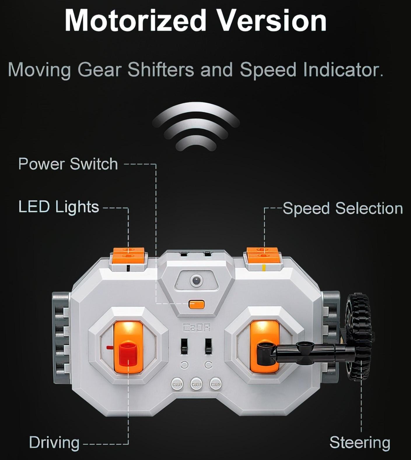 Конструктор радиоуправляемый CaDA 1:8 «Автомобиль Ferrari 458 Italia» C61057W / 3187 деталей