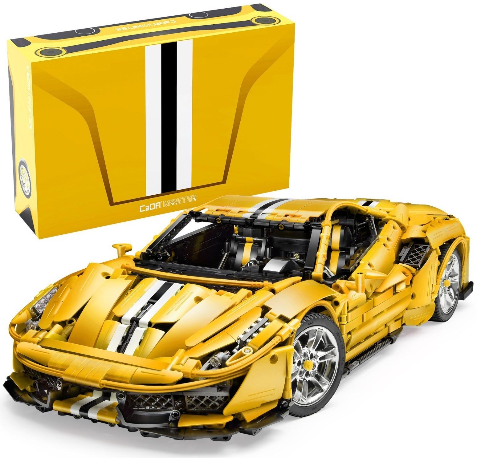 Конструктор радиоуправляемый CaDA 1:8 «Автомобиль Ferrari 458 Italia» C61057W / 3187 деталей
