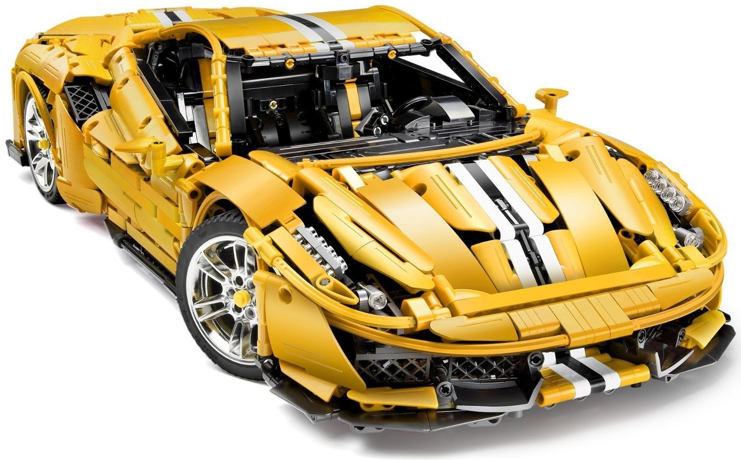 Конструктор радиоуправляемый CaDA 1:8 «Автомобиль Ferrari 458 Italia» C61057W / 3187 деталей