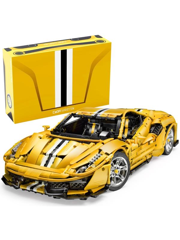 Конструктор радиоуправляемый CaDA 1:8 «Автомобиль Ferrari 458 Italia» C61057W / 3187 деталей