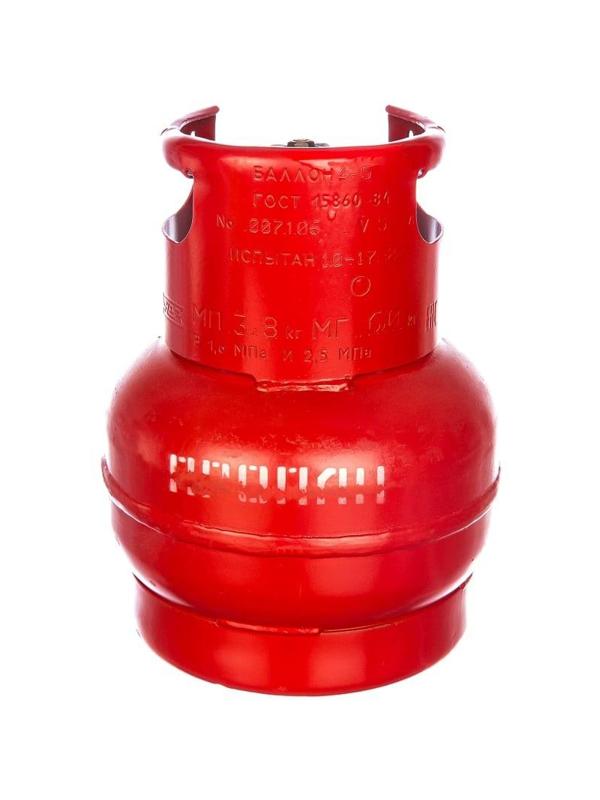 Баллон газовый пропан НЗГА 5л. бытовой с вентилем ВБ-2 (СВ-БАЛ5Н)