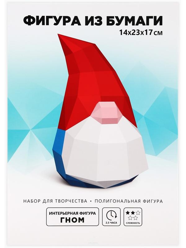 Набор для создания полигональной фигуры «Гном» 23х14,3х16,5 см