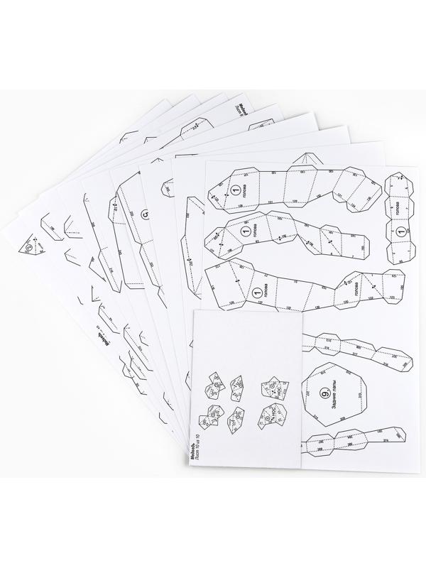 Набор для создания полигональной фигуры «Медведь» 30х29.7х30,6 см