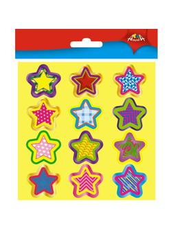 Наклейки детские Звездочки поощрительные для школы/дет.сада 36шт/наб С3364