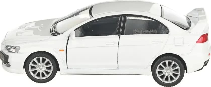 Металлическая машинка Kinsmart 1:36 «2008 Mitsubishi Lancer Evolution X» KT5329D инерционная / Белый