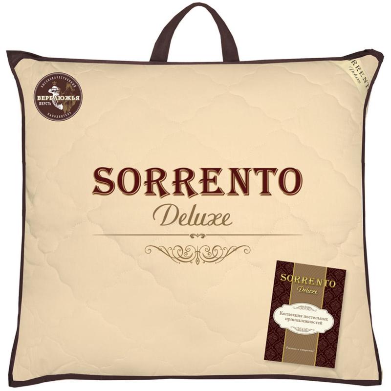 Подушка 70х70см, стеган., Верблюжья шерсть/сатин, (110504)