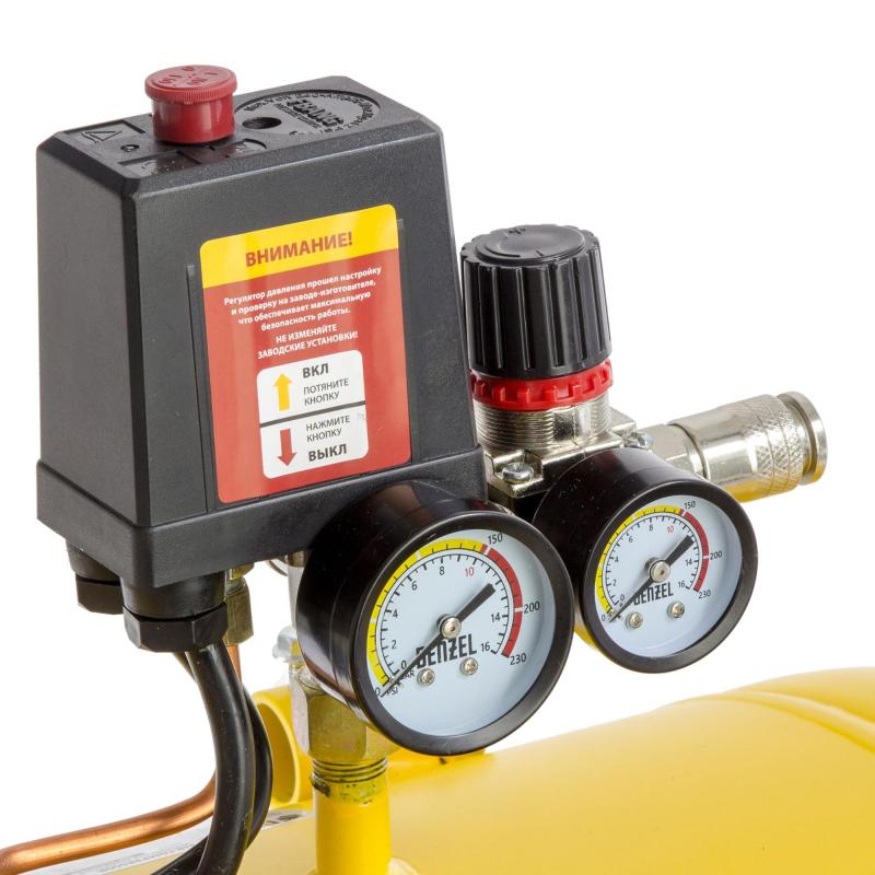 Компрессор поршневой DENZEL DKV2200/50, Х-PRO 400 л/мин, 50 л (58083)