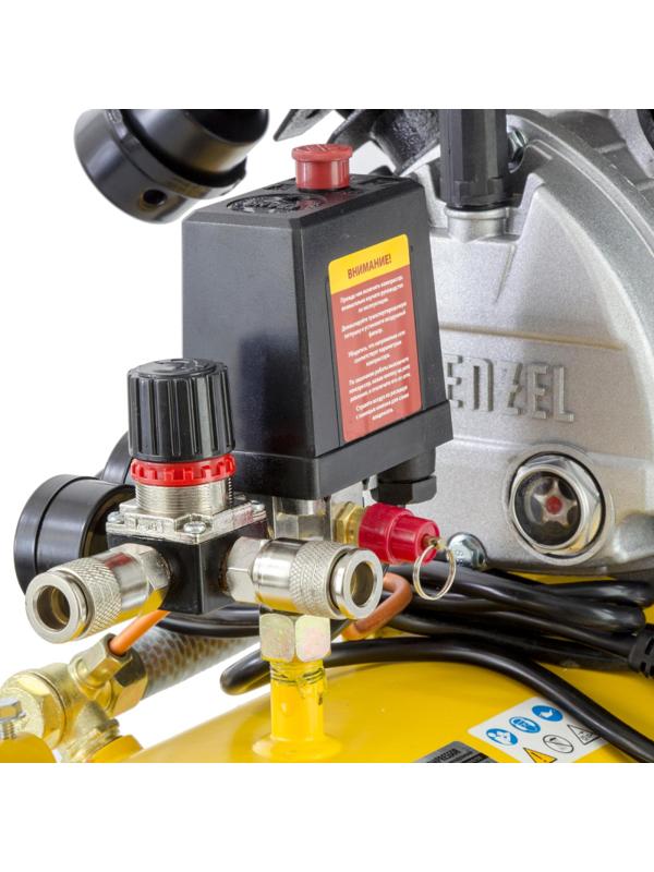 Компрессор поршневой DENZEL DKV2200/50, Х-PRO 400 л/мин, 50 л (58083)