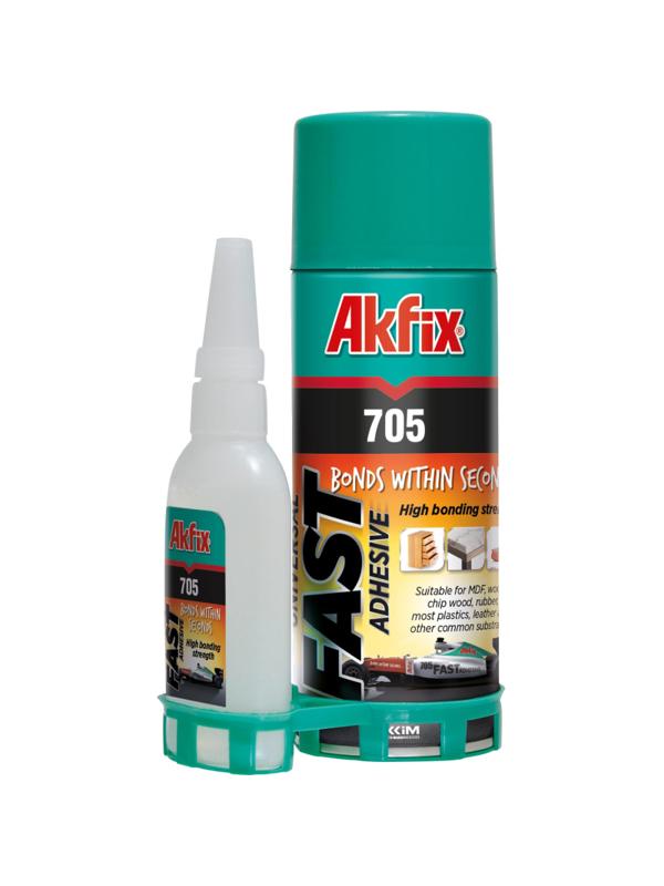 Клей универсальный с активатором Akfix 705, 25 гр + 100 мл (AN705_25)