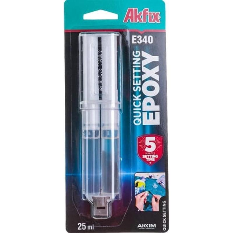 Клей эпоксидный универсальный Akfix E340, 25 мл (EA012)