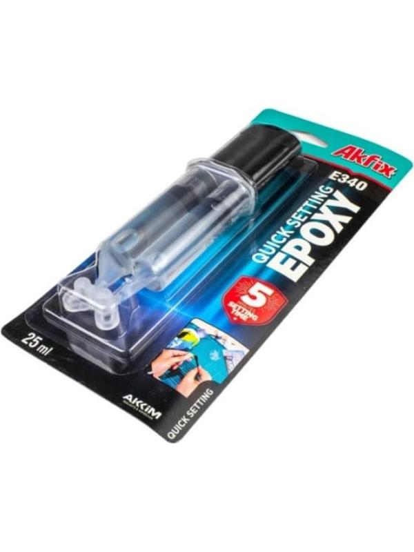 Клей эпоксидный универсальный Akfix E340, 25 мл (EA012)