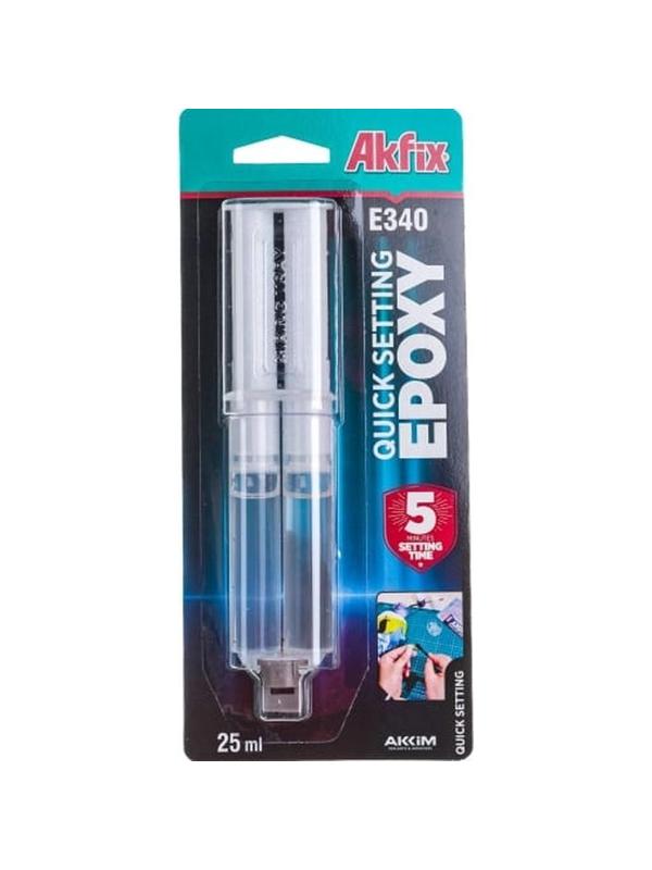 Клей эпоксидный универсальный Akfix E340, 25 мл (EA012)