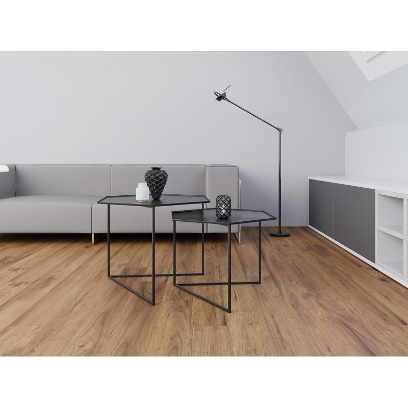 Стол журнальный KD_Триада -23 , комплект 2 шт. металл, черый