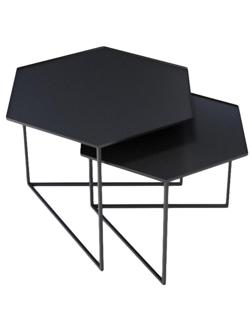 Стол журнальный KD_Триада -23 , комплект 2 шт. металл, черый