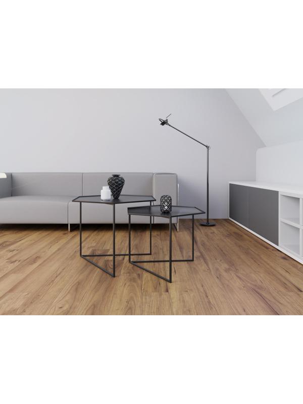 Стол журнальный KD_Триада -23 , комплект 2 шт. металл, черый