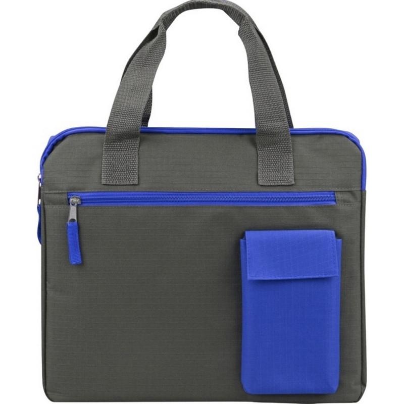Конференц-сумка  Session, серый/синий 1919304