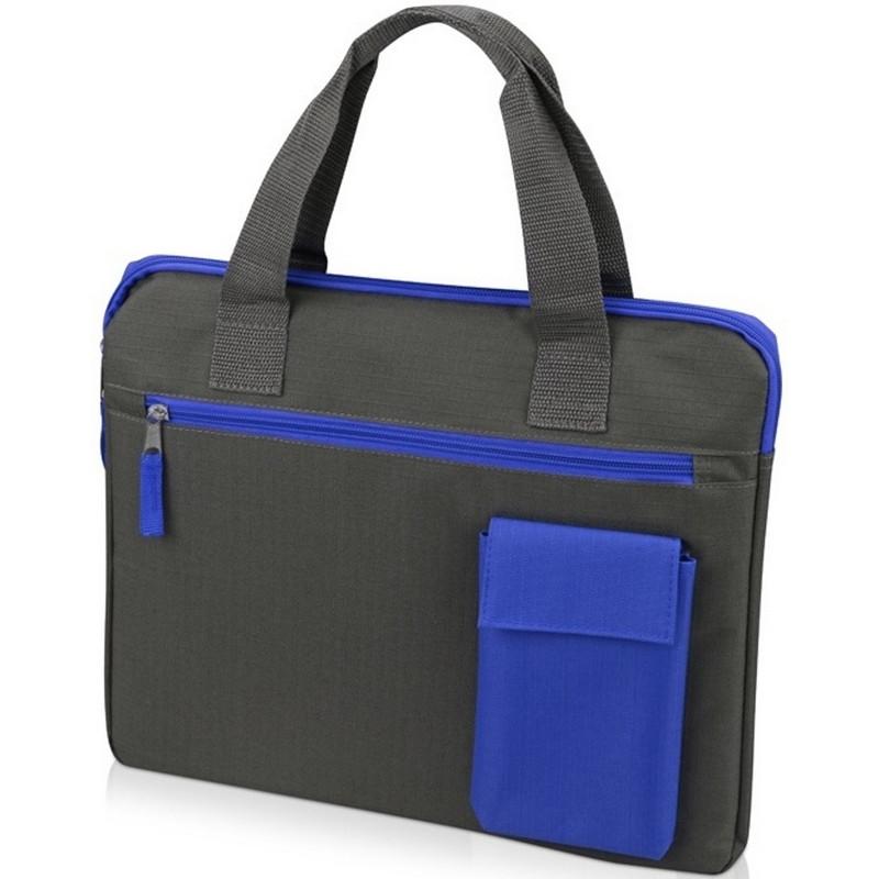 Конференц-сумка  Session, серый/синий 1919304