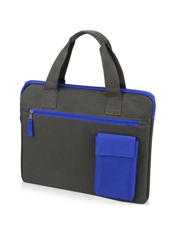 Конференц-сумка  Session, серый/синий 1919304
