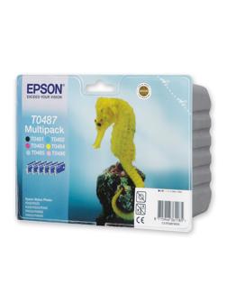 Картридж струйный Epson C13T04874010 CMYKLcLm для St Photo R300 (6шт/уп)