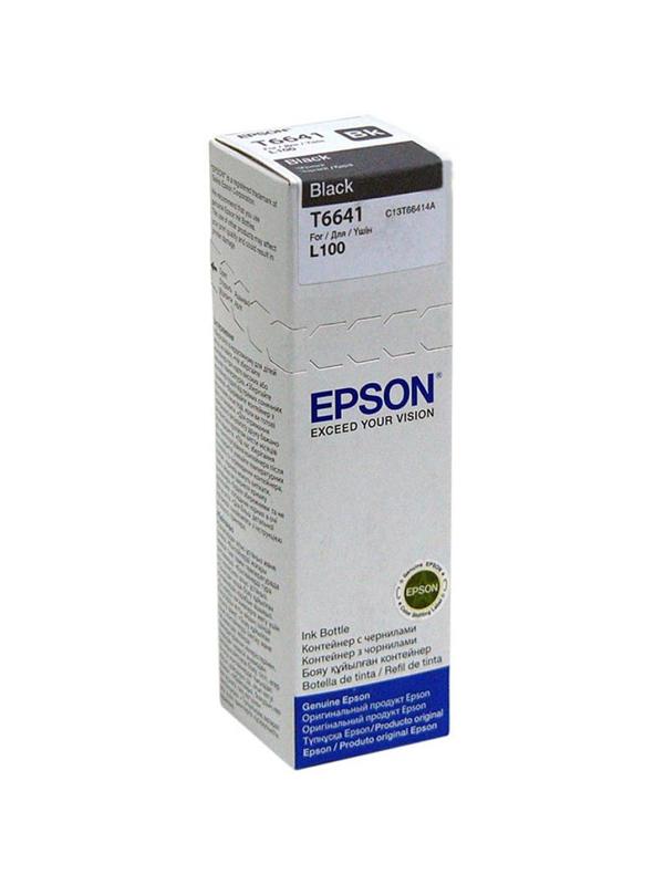 Контейнер с чернилами Epson T6641 C13T66414A/C13T664198 чер. для L100