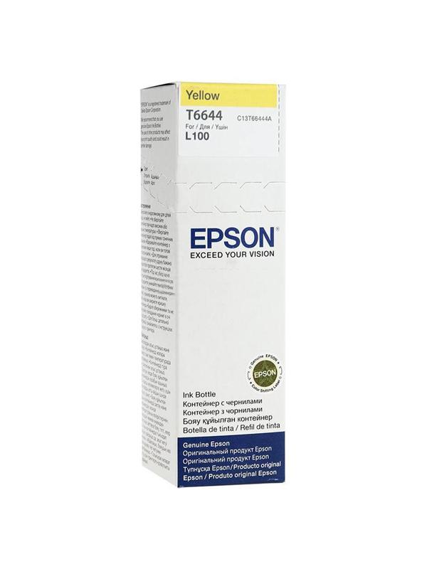 Контейнер с чернилами Epson T6644 C13T66444A жел. для L100