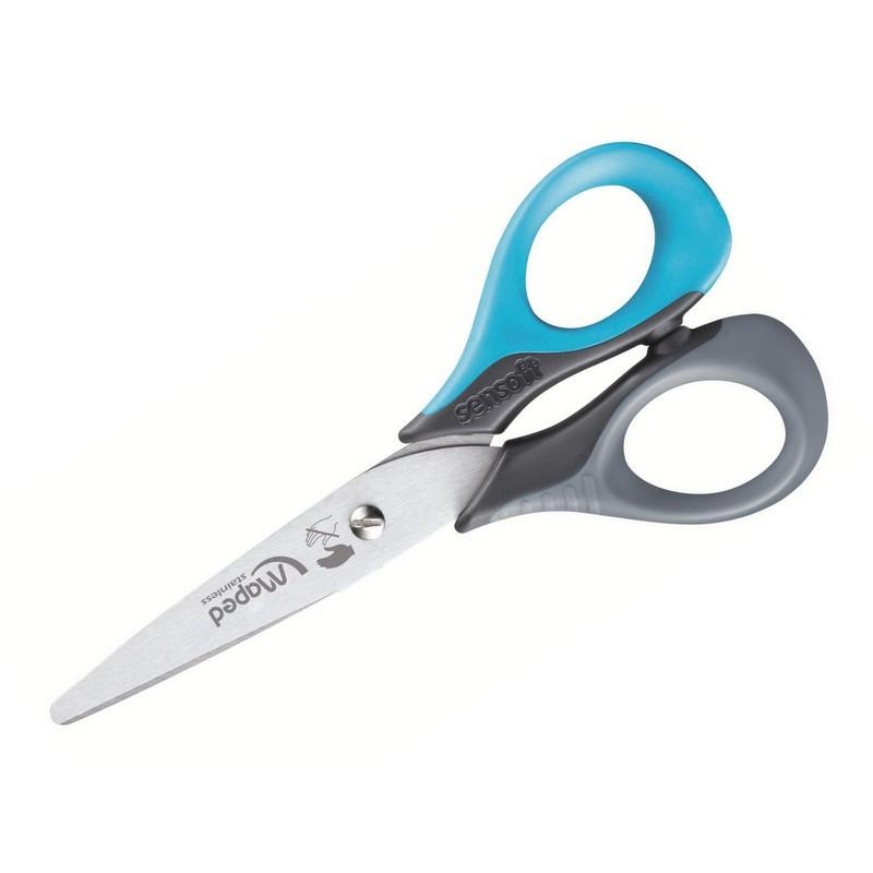 Ножницы Maped SENSOFT 3D 130мм д/левшей,эргон.3Dкольца,ассор,693500