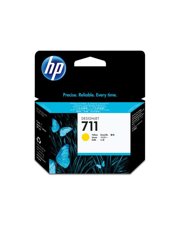 Картридж струйный HP 711 CZ132A жел. для DgnJ T120/520