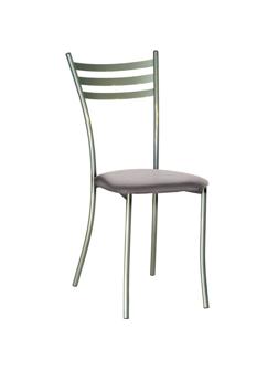 Стул для столовых UD_Флоренция СМ7/1-02 карк.серебр.метал.к/з-св.серый К-03