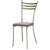Стул для столовых UD_Флоренция СМ7/1-02 карк.серебр.метал.к/з-св.серый К-03