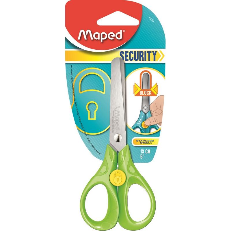 Ножницы Maped SECURITY 3D 130мм, эргоном.пластик. ручки,ассорти,473110