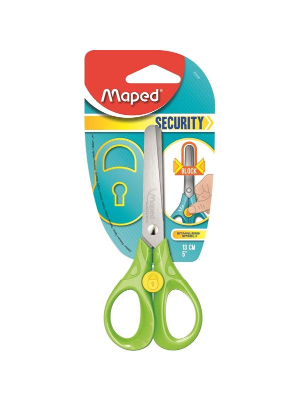 Ножницы Maped SECURITY 3D 130мм, эргоном.пластик. ручки,ассорти,473110