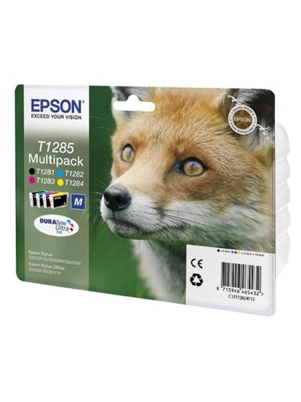 Картридж струйный Epson C13T12854012 CMYK для St S22/SX125 (4шт/уп)