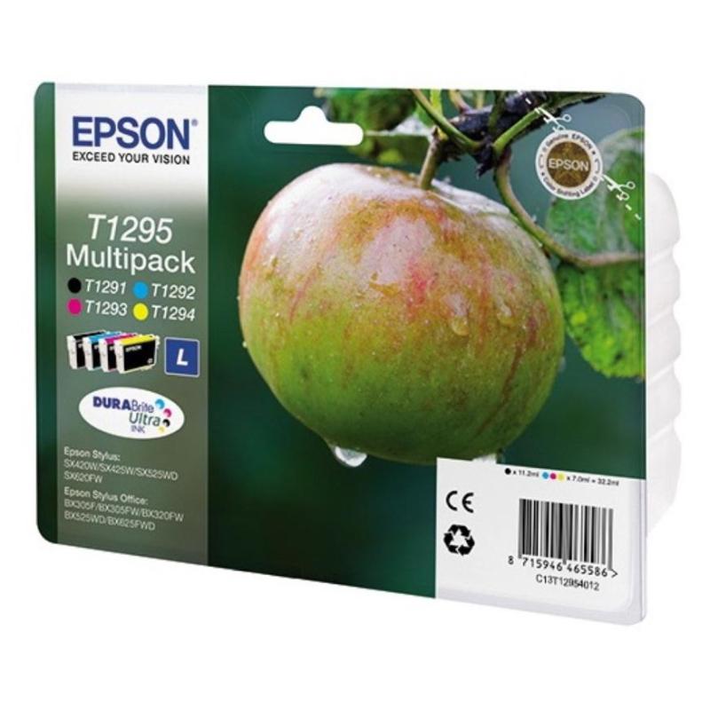 Картридж струйный Epson C13T12954012 CMYK для St SX420W/BX305F (4шт/уп)
