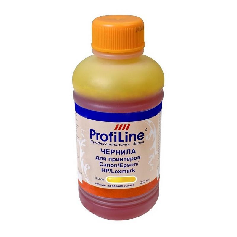Чернила Premium для Canon/Epson/HP/Lexmark жел. 250 мл вод. ProfiLine