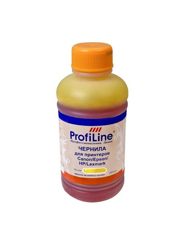 Чернила Premium для Canon/Epson/HP/Lexmark жел. 250 мл вод. ProfiLine