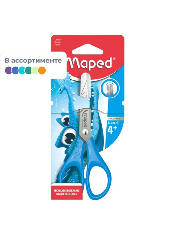 Ножницы Maped ESSENTIALS 130мм,пласт.эргономичн.ручки,ассорти,464210