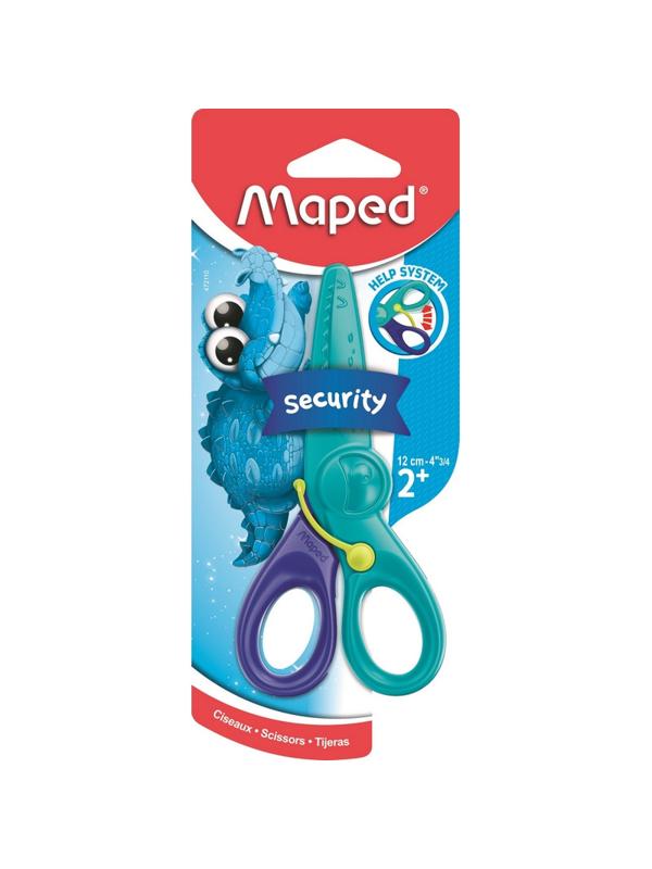 Ножницы Maped KIDIPULSE SECURITY 120мм,пластик.лезвия,синие,472110