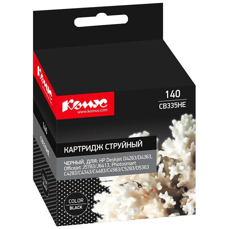 Картридж струйный Комус 140 CB335HE чер. для HPD4263/D4363/D5360