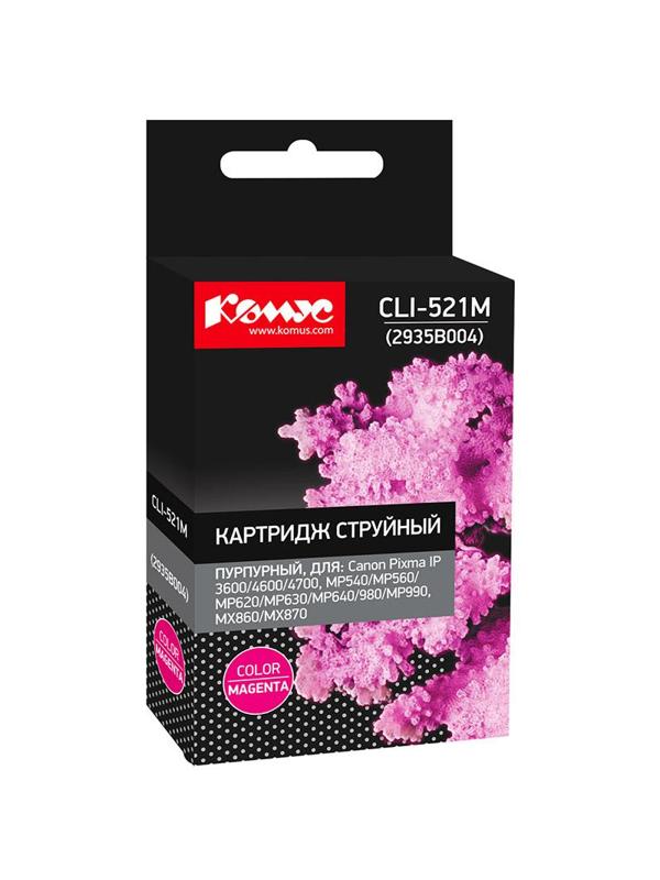 Картридж струйный Комус CLI-521M (2935B004) пур. для Canon