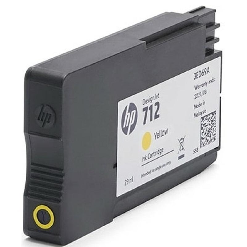 Картридж струйный HP 712 3ED69A жел. для DJ Т230/630