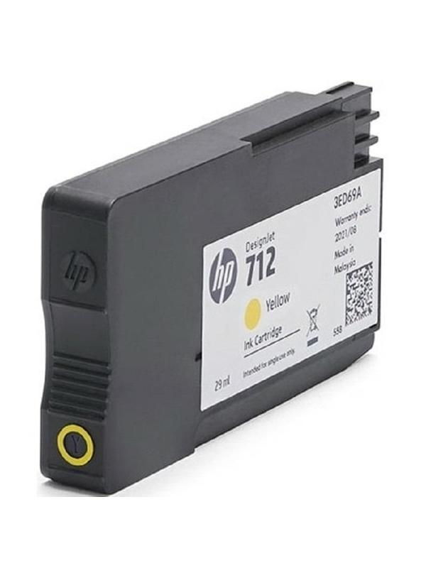 Картридж струйный HP 712 3ED69A жел. для DJ Т230/630